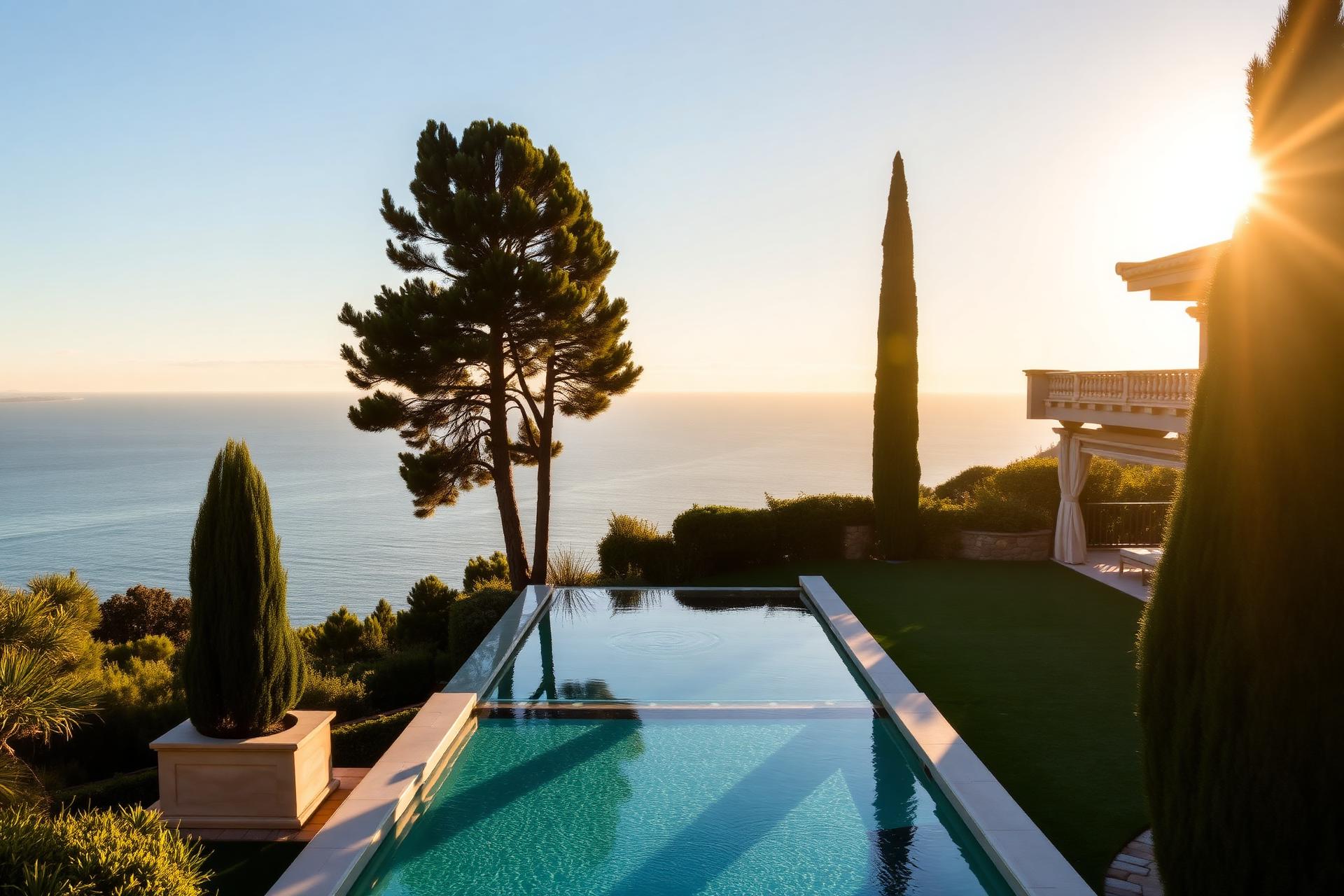 Luxury villa overlooking the Mediterranean
